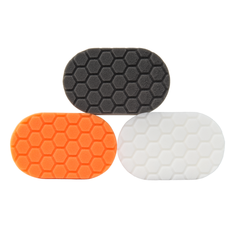 Hex-Logic Hand Polishing Applicator Pads 3X6X1In. (3 Pack)