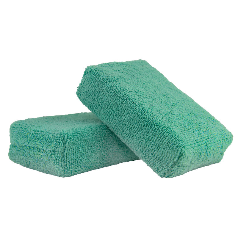 Green - Microfiber Applicator Premium Grade (2 Pack)