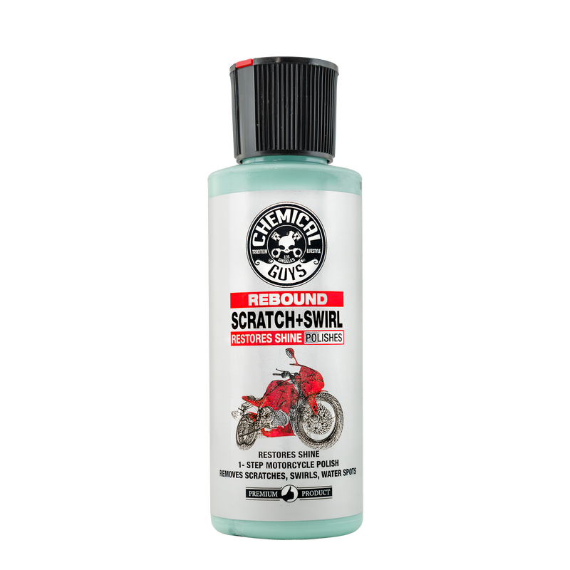 Rebound Scratch & Swirl Remover One Step Polish for Motorcycles (4 oz/118ml/pocketsize)