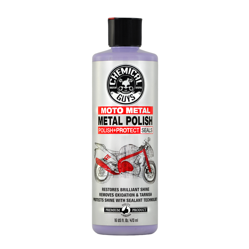 Moto Metal Polish Cleaner, Polish & Protectant for Motorcycles (16oz)