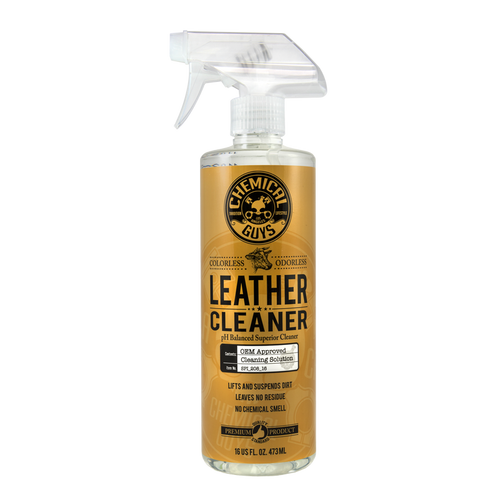 Leather Cleaner OEM Approved, Colorless & Odorless (16 oz)