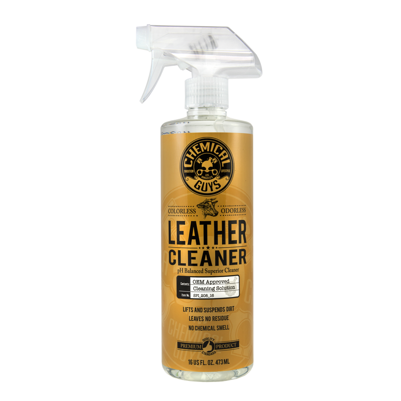 Leather Cleaner OEM Approved, Colorless & Odorless (16 oz)